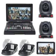 Adorama Datavideo HS-1600T Streaming Studio Kit, 2x PTC-140T Camera with Wall Mounts HS-1600T-2C140TM