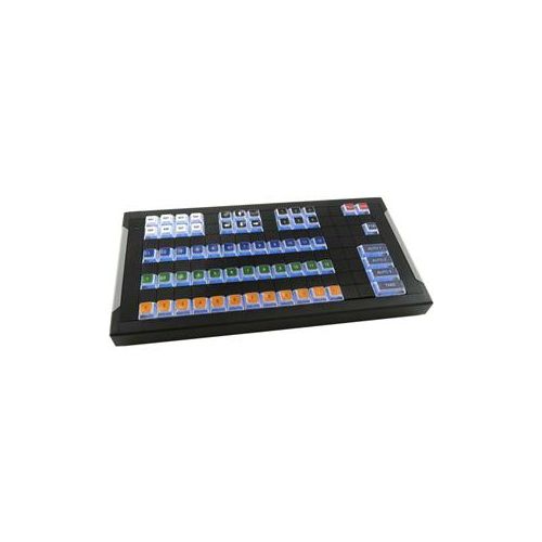  Adorama X-Keys XKE-128 USB Keyboard with Video Switcher Key Set XK-1457-128VS-BU