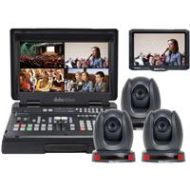 Adorama Datavideo HS-1600T Studio Kit, Includes HS-1600T, 3x PTC-140T, HC-800 & TLM-700K HS-1600T-3C140TCM