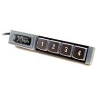 Adorama X-Keys XK-4 USB Stick with Four Programmable Keys, Blue Backlighting XKS-04-USB-R