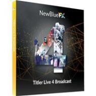 Adorama NewBlueFX Titler Live 4 Broadcast, Electronic Download SKUTL4BR