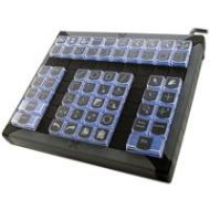 Adorama X-Keys XK-60 60-Keys USB Programmable Keyboard, Blue and Red Backlighting XK-0979-UBK60-R