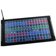 Adorama X-Keys XK-128 128-Keys Customizable USB Keyboard, Blue and Red Backlighting XK-1225-UFK128-R