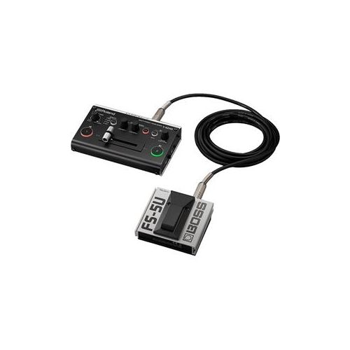  Adorama Roland V-02HD PAC1 Video Mixer Bundle with FS-5U Foot Pedal V-02HD PAC1