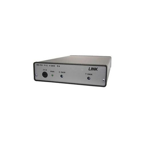  Adorama Link Electronics IEC-751 1x4 4-Pin Mini DIN Conn S-Video Distribution Amplifier IEC-751