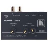 Adorama Kramer Electronics Kramer 103YCB 1:3 S-Video Distribution, Line Amplifier 103YCB