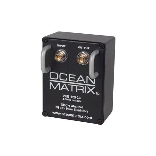  Adorama Ocean Matrix 1-Channel 3G-HD-SDI & SDI Video Hum Eliminator with Handles VHE-125-3G