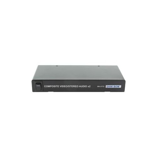  Adorama Shinybow 1x2 Composite Video and Stereo Audio Distribution Amplifier SB-3772