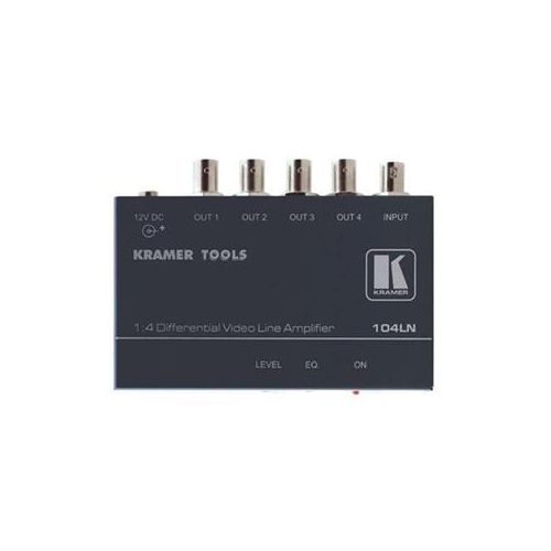  Adorama Kramer Electronics Kramer 104LN 1:4 Video Differential and Line Amplifier 104LN