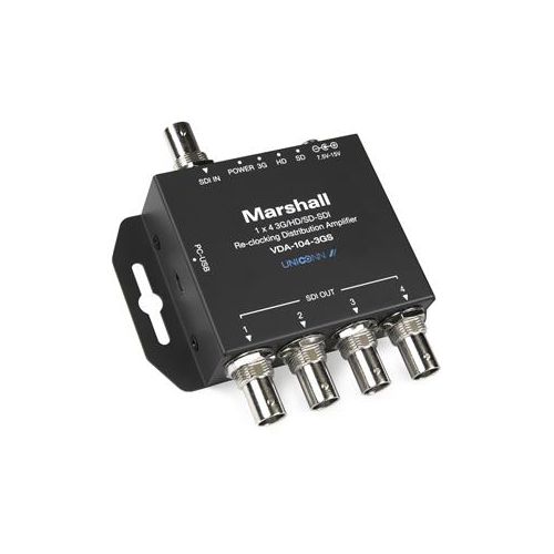  Adorama Marshall Electronics 1x4 3G/HD/SD-SDI Reclocking Distribution Amplifier VDA-104-3GS