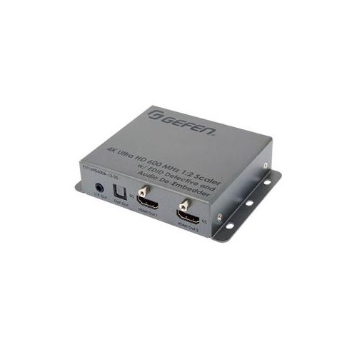  Adorama Gefen 4K Ultra HD 600MHz 1:2 Scaler with EDID Detective & Audio De-Embedder EXT-UHD600A-12-DS