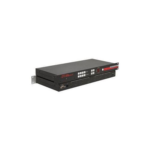  Adorama Hall Research 1RU 4x4 HDMI Matrix Switch with RS232 and IP Control HSM-I-04-04