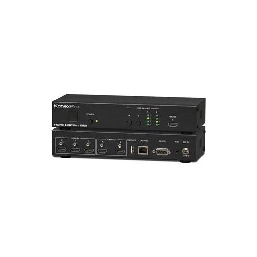  Adorama KanexPro HDMX42-18G 4x2 HDMI 4K/60 Matrix Switcher with HDR10 & EDID Management HDMX42-18G