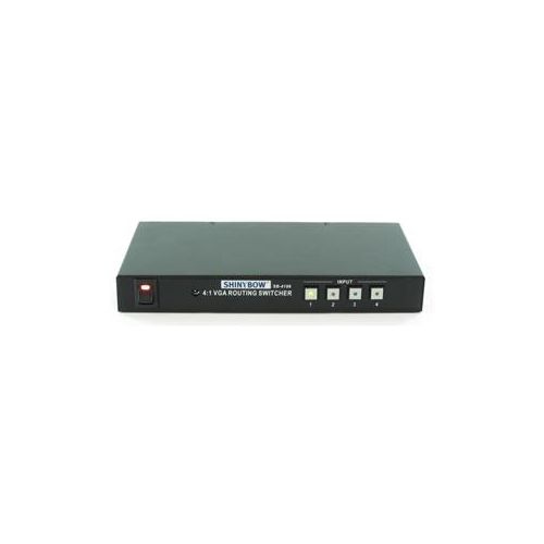  Adorama Shinybow 4x1 VGA/HDTV Selector Switch with IR Remote Control SB-4106