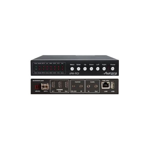 Adorama Aurora Multimedia 4K IP Audio/Video Transceiver, SFP+ 10G Fiber Ethernet IPX-TC1-F