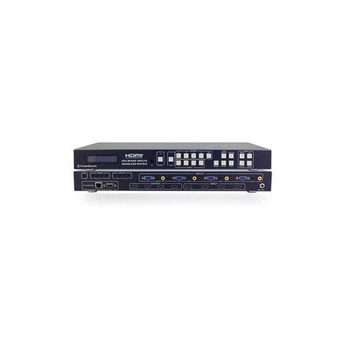  Adorama Comprehensive 4x4 Multi-Input Seamless Matrix Switcher with Video Wall Function CSW-HD455KM