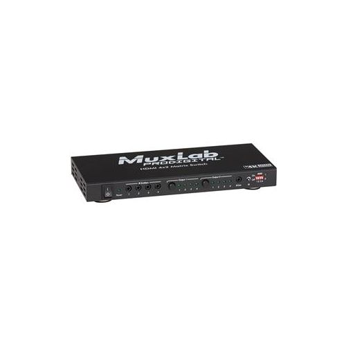  Muxlab UHD-4K 4x2 HDMI Matrix Switch 500442 - Adorama