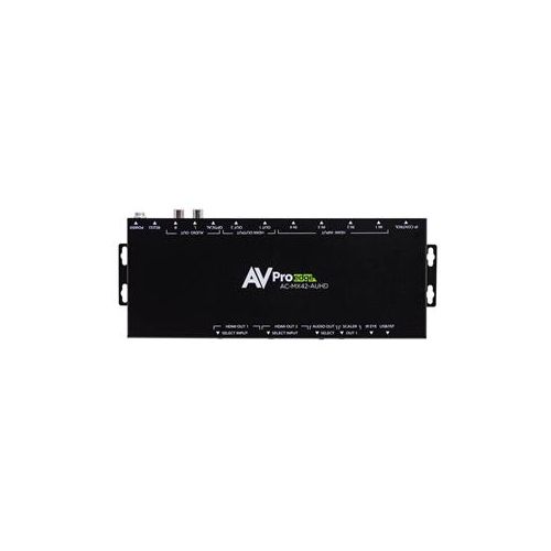  Adorama AVPro Edge AC-MX42-AUHD 18Gbps True 4K 4:4:4 4x2 Matrix & Auto Switch/AVR Bypass AC-MX42-AUHD