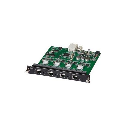  Adorama Muxlab 4 Channel HDBT/LAN PoE 4K UHD Output Card for 16x16 Matrix Switch 500482-O