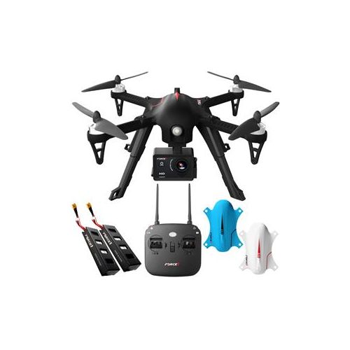  Adorama Force 1 F100 RC Brushless Motor 1080 HD Drone with Extra Battery F1-F100GH-BLK