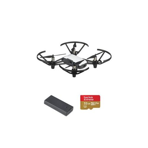  Adorama RYZE/DJI Tello Intelligent Drone 5MP 720p HD Camera With Spare Battery/32GB Card CP.PT.00000252.01 A