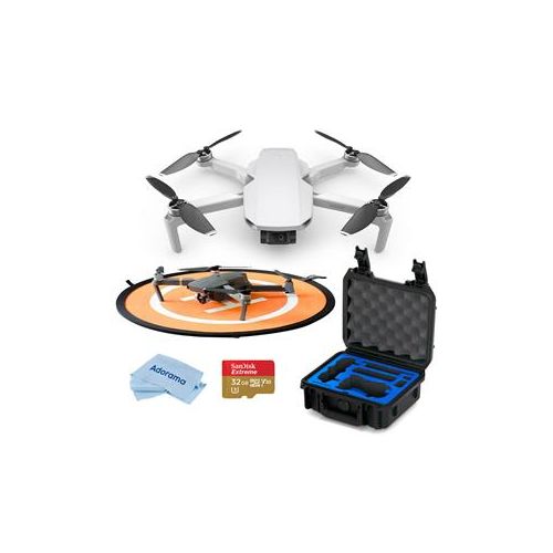  Adorama DJI Mavic Mini Kit With GPC Hard Case, 32GB microSD Card, Landing Pad CP.MA.00000120.01 O