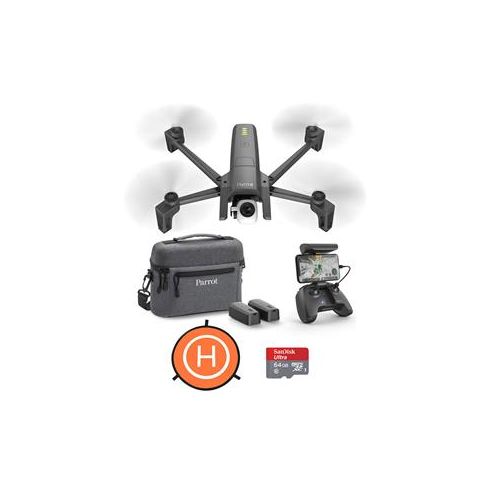  Adorama Parrot ANAFI Portable Drone Extended Combo Pack - Bundle with Accessories PF728020 A