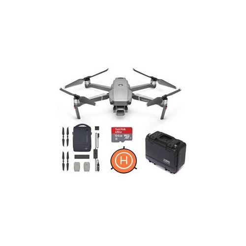  Adorama DJI Mavic 2 Pro Drone With 128 MicroSD Card/Go Pro Case/DJI Mavic 2 Fly Kit/Pad CP.MA.00000019.01 E