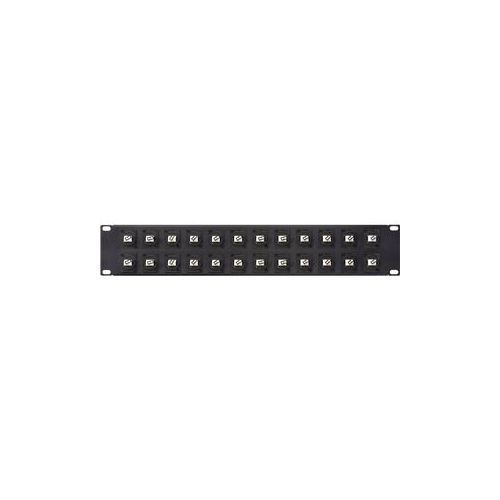  Adorama Camplex 2RU 24-Port LC Duplex Singlemode Feed-Thru Panel HF-LC24-DXSM