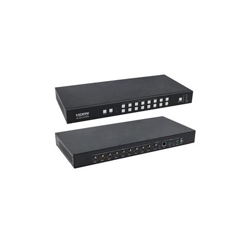  Adorama A-NeuVideo 9x1 4K HDMI Seamless Switcher with Multi-Viewer ANI-9-MV