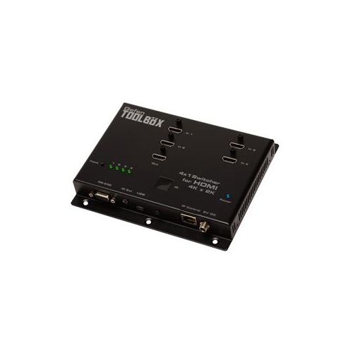  Adorama Gefen 4x1 Switcher for HDMI with Ultra HD 4Kx2K Support, Black GTB-HD4K2K-441-BLK