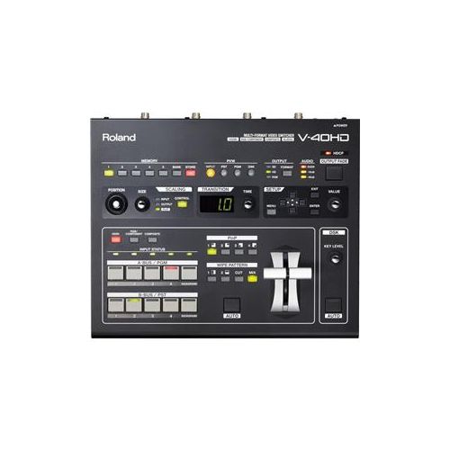  Adorama Roland Multi-Format Video Switcher, 24 bits/48kHz Audio Processing V-40HD