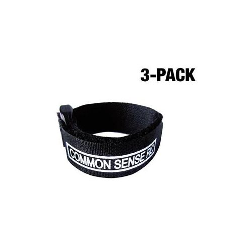  Adorama COMMON SENSE RC Self-Securing Closure Battery Strap, 8, 3-Pack VS-205-3P