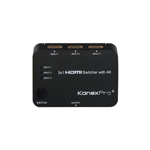  KanexPro 3x1 HDMI Switcher with 4K Support SW-HD3X14K - Adorama