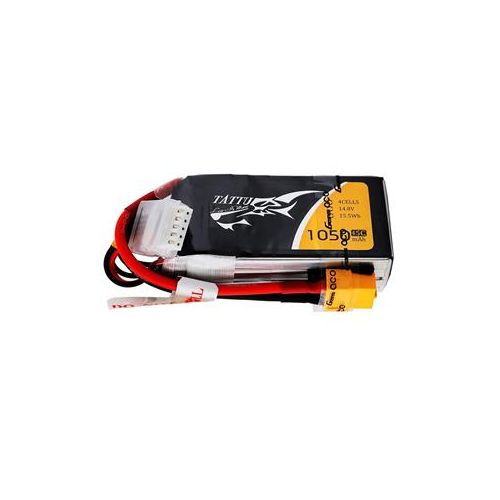  Adorama Tattu 1050mAh 14.8V 75C 4S1P Lipo Battery Pack with XT-60 Plug for Racing Drones TA-75C-1050-4S1P-XT60