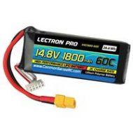 Adorama COMMON SENSE RC Lectron Pro 14.8V 1800mAh 60C Lipo Battery 4S1800-60X