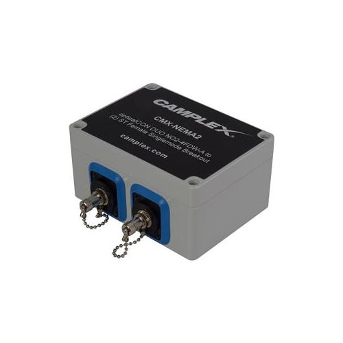  Adorama Camplex Singlemode opticalCON DUO NO2-4FDW-A - 2x ST Female Breakout Adapter Box CMX-NEMA2