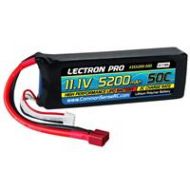 Adorama COMMON SENSE RC Lectron Pro 11.1V 5200mAh 50C Lipo Battery with EC3 Connector 3S5200-50E