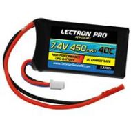 Adorama COMMON SENSE RC Lectron Pro 7.4V 450mAh 40C Lipo Battery with JST Connector 2S450-40J