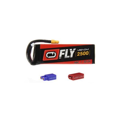  Adorama Venom Fly 50C 6S 2500mAh 22.2V LiPo Battery with UNI 2.0 Plug 25042