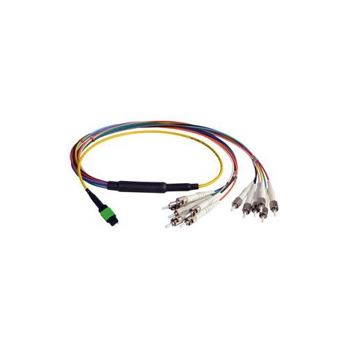  Adorama Camplex 10 MTP Elite APC Male to 12 ST UPC Duplex Singlemode Cable, Yellow CMX-MTPSMST-010