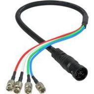 Adorama Laird 75 4K UHD 3G HD-SDI 4-Channel DIN Female to BNC Camera Breakout Cable 4KMDF-4BNC-075