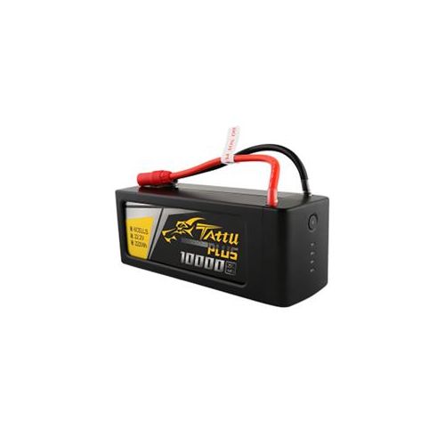  Adorama Tattu Plus 10000mAh 22.2V 25C 6S1P LiPo Smart Battery Pack with AS150+XT150 Plug TA-PLUS-25C-10000-6S1P-AS