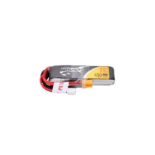  Adorama Tattu 450mAh 7.4V 75C 2S1P LiPo Battery Pack with XT30 Plug TA-75C-450-2S1P-L-XT30