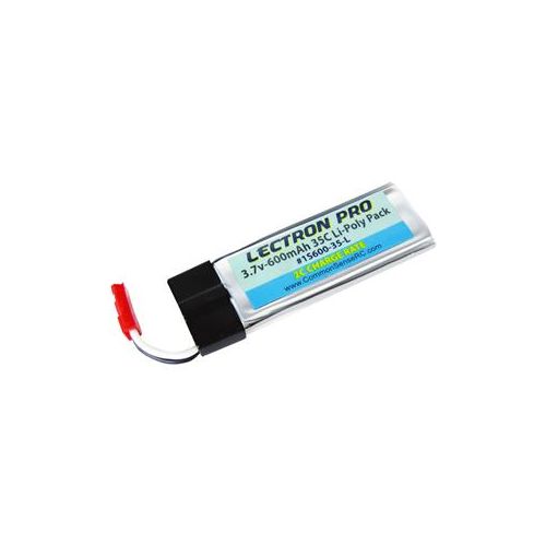  Adorama COMMON SENSE RC Lectron Pro 3.7V 600mAh 35C LiPo Battery with JST Connector 1S600-35-L