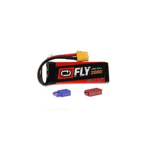  Adorama Venom Fly 30C 2S 2000mAh 7.4V LiPo Battery with UNI 2.0 Plug 25023