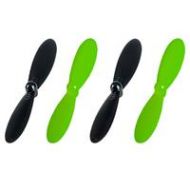 Adorama Hubsan Rotor Blades for H108 Quadcopter, White/Green H108-G02