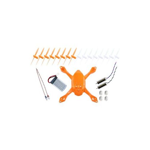  Adorama Hubsan Crash Pack for H108 SYPDER Quadcopter, White/Orange H108-O18