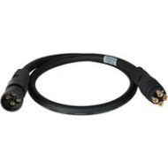 Adorama Laird 3 4K UHD Canare 3G HD-SDI 4-Channel DIN Male to Female Camera Cable 4KMDM-MDF-003