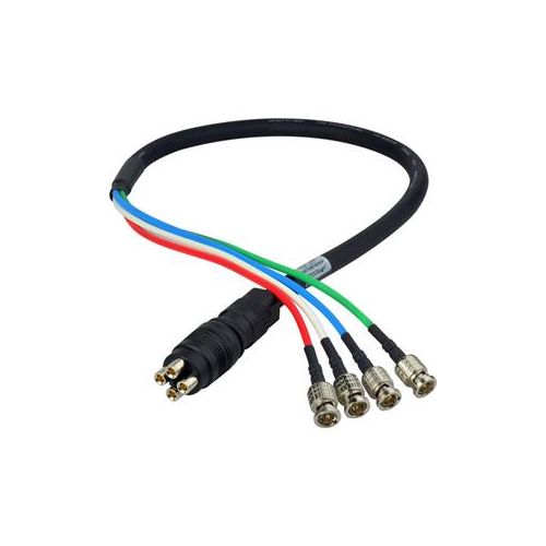  Adorama Laird 3 4K UHD 3G HD-SDI 4-Channel DIN Male to BNC Camera Breakout Cable 4KMDM-4BNC-003